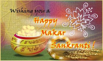 Makar Sankranti; In conformitate cu calendarul lunar, atunci cand soarele se muta de la Tropicul Cancerului la Tropicul Capricornului sau de la Dakshinayana la Uttarayana, la mijlocul lunii ianuarie, se comemoreaza la
