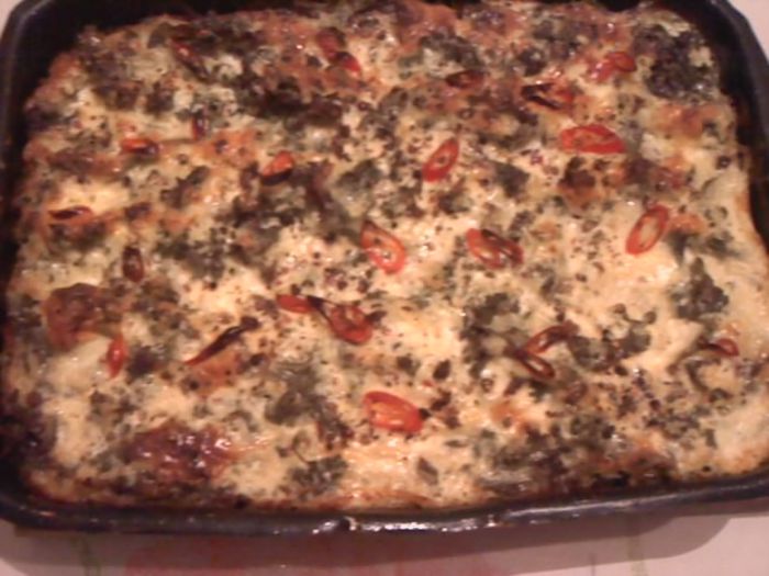 varza kale dovlecel gratinate la cuptor - tasty food -mancare gustoasa