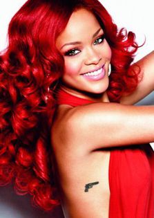 dress-gun-red-red-hair-rihanna-favim-com-415335 - Ce culoare de par alegeti
