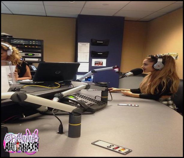 Ariana at SiriusXM Hits 1 The Morning Mash Up Broadcast - 2O14
