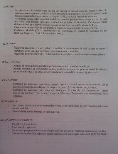 100_1654 - Calendarul principalelor actiuni in crescatoria de porumbei