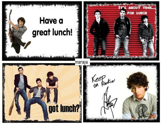 lunchnotesjonasbros1 - Jonas Brothers