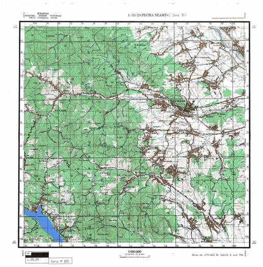L-35-29 - Harta militara detaliata a Romaniei