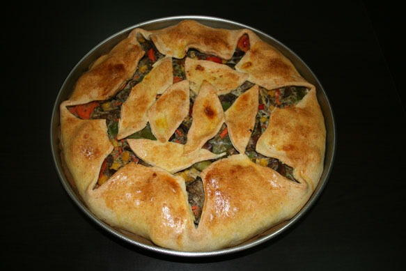 Tarta de ficat cu legume