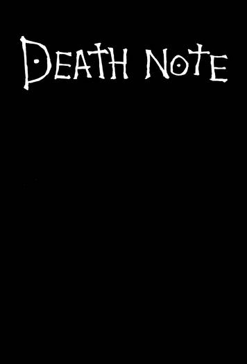 Death Note coperta - Death Note