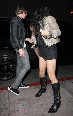 normal_005 - Zac Efron and Vanessa Hudgens and Brittany Snow out at Beso