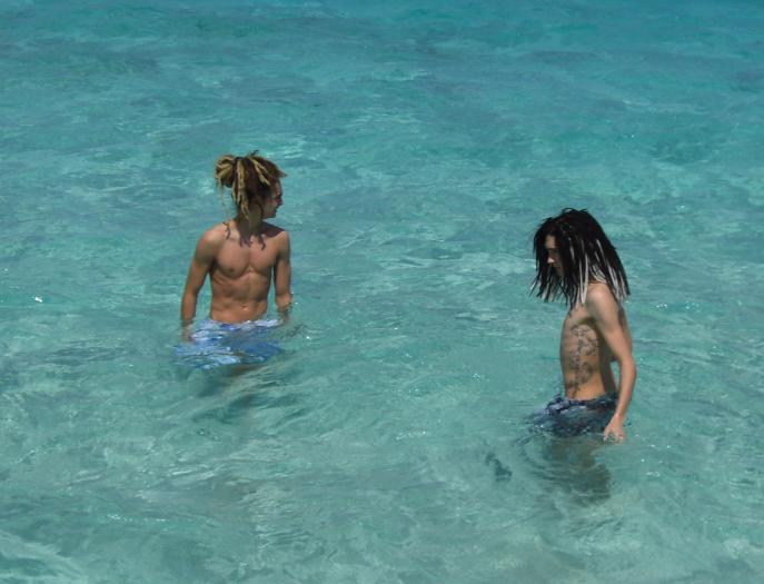 Tom si Bill Kaulitz in vacanta