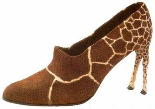 funny-ladies-shoes-giraffe-skin-with-heals1 - papuci eleganti