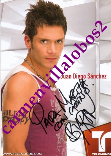 juan diego - Autograful lui Juan Diego