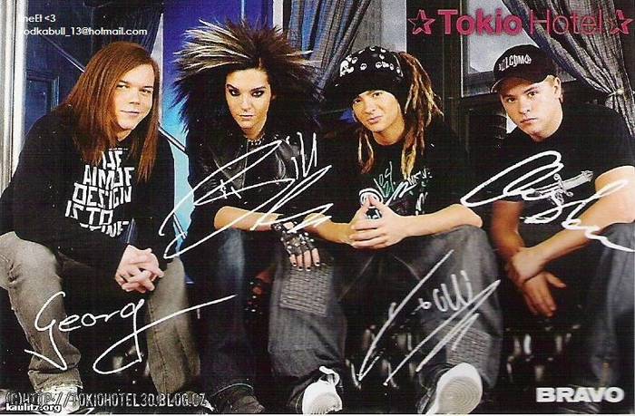 Tokio Boys - Autografele celor din Tokio Hotel