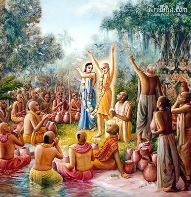 LordCaitanyaNityanandainmiddleofdev - Shri Krishna
