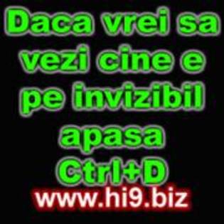 daca vrei sa vezi cine e pe invizibil apasa ctrl+d