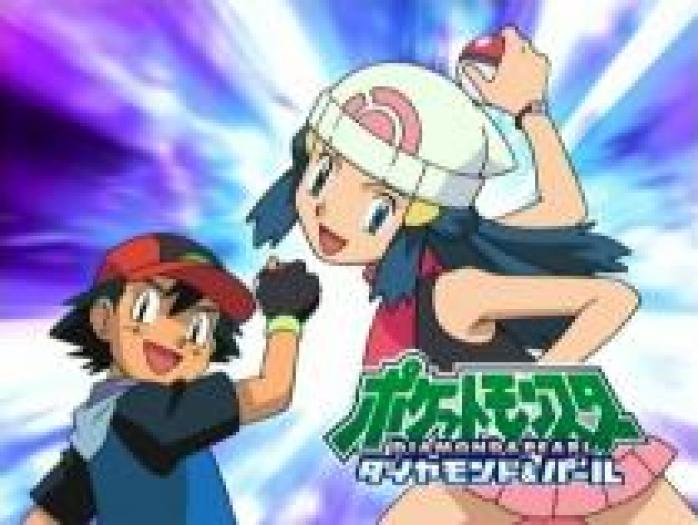 ASH SI Dawn - POKEMON BATLE DAMEIOSN