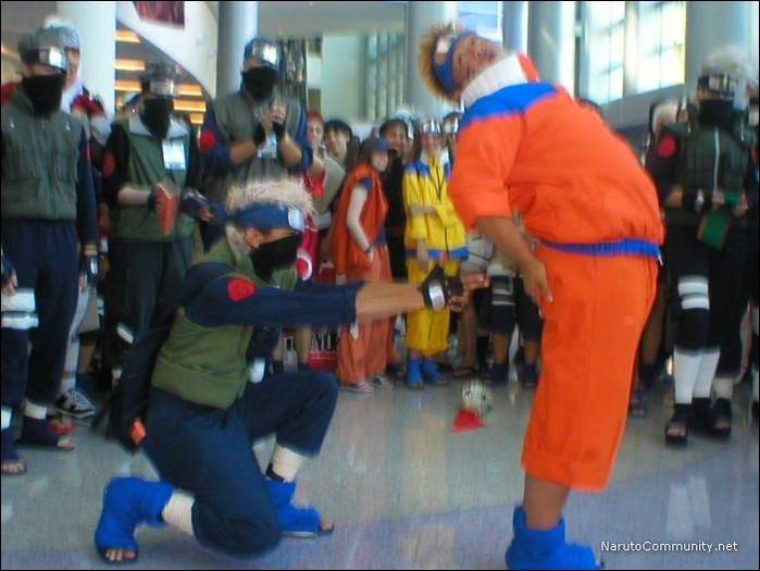 tehnica lui kakashi pe naruto cosplay - toti din naruto cosplay