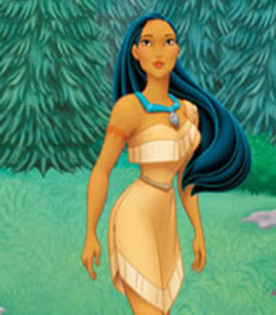 pocahontas in padure - Minunatele printese Disney