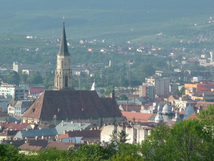 Asa se vede din turn orasul!; Clujul din turnul de la gradina botanica
