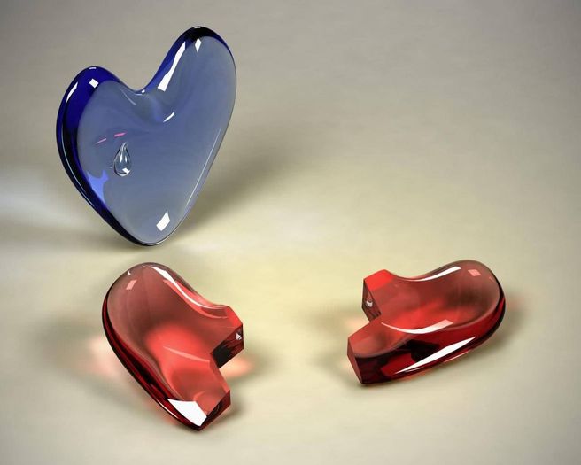 inima din sticla - diferite
