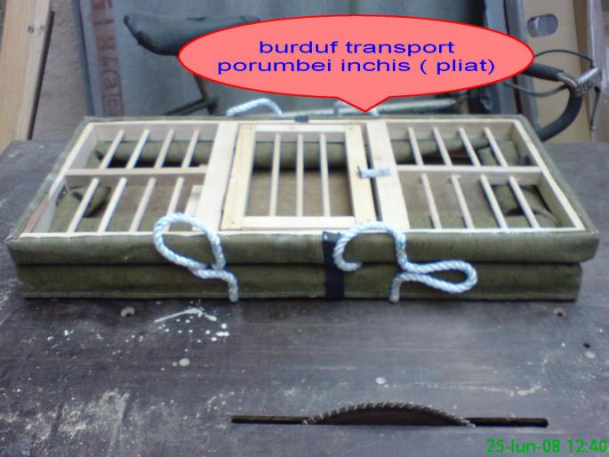 burduf transport porumbei; burduf transport porumbei inchis (pliat)
