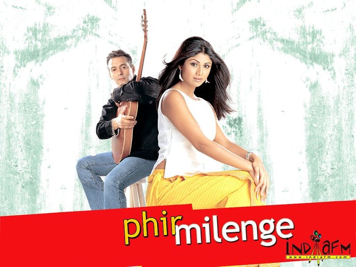 Salman Khan and Shilpa Shetty - Aripi frante phir milenge film indian