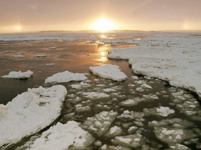 Churchill River at Sunset, Manitoba, Canada