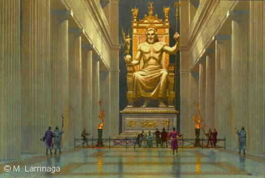 Statuia lui Zeus din Olimp - Cele 7 Minuni ale lumii