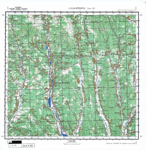 L-35-98 - Harta militara detaliata a Romaniei