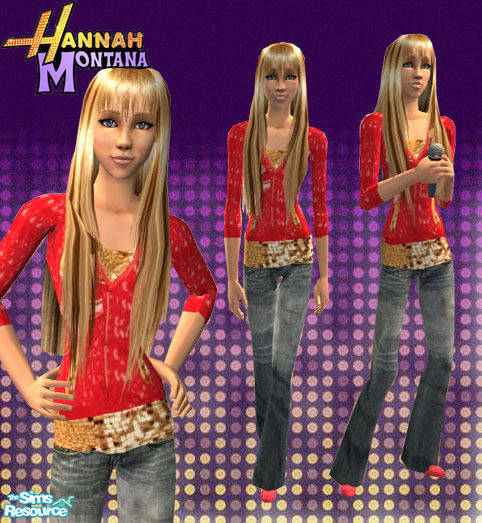 Hannah - Poze the Sims Hannah Montana