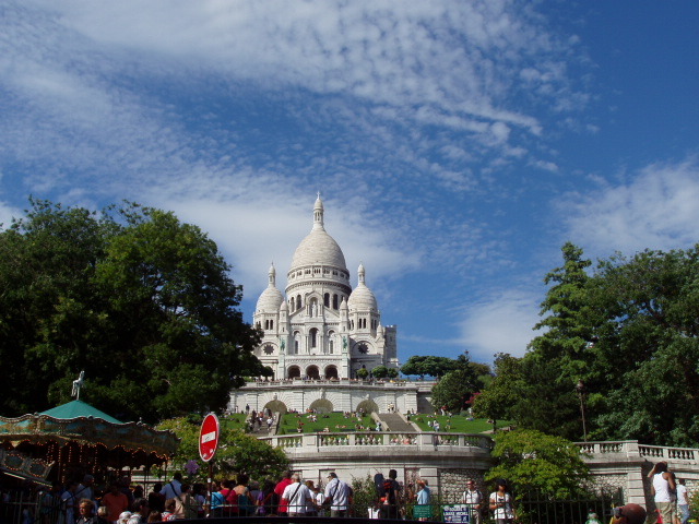 Sacre Coeur; Locul unde am intalnit multi "conationali" (la o alba-neagra...)
