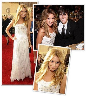 ashley intr-o rochie lunga alba - Ashely Tisdale