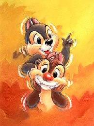 Chip si Dale - Poze cu personaje diferite