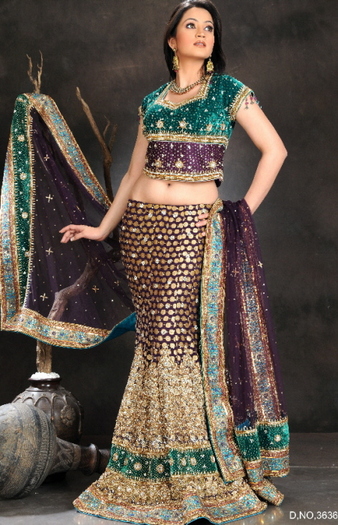 Copy of Multi%20Colored%20Polka%20Dot%20Lehenga%203 - saree-uri de Dulhann