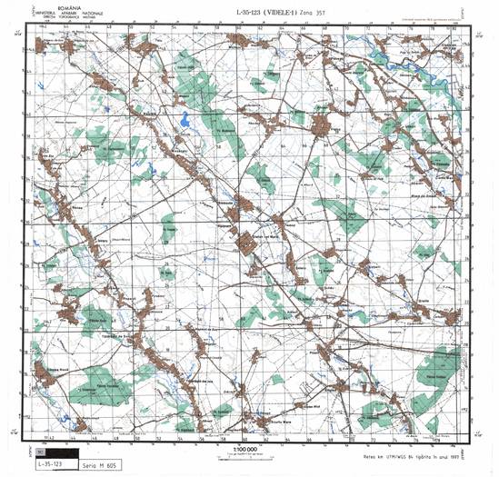 L-35-123 - Harta militara detaliata a Romaniei