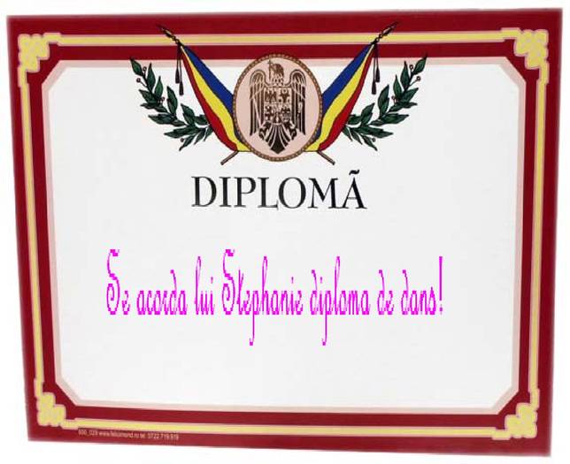 Diploma Stephaniei - Diploma pentru Stephanie din Lazy Town