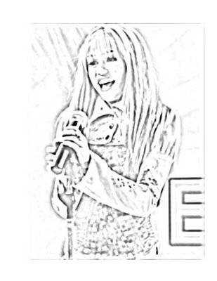 miley-cyrus-coloring-page-001 - imagini de colorat