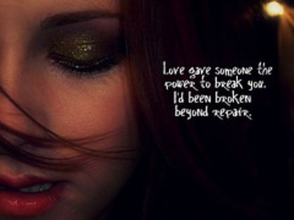 Bella "I'd been broken beyond repair"
