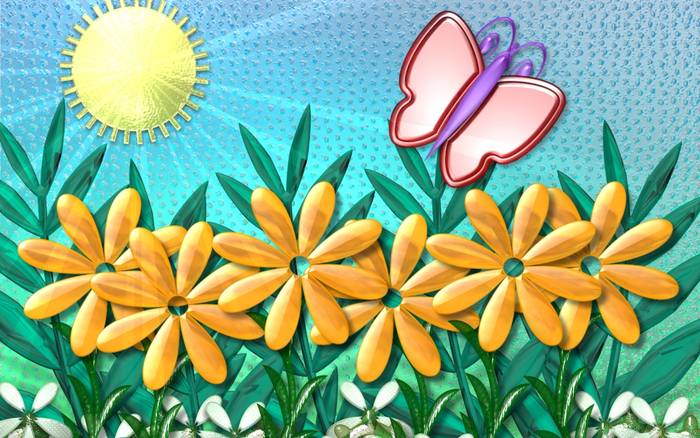 Glass-Flowers - Glass Wallpapers