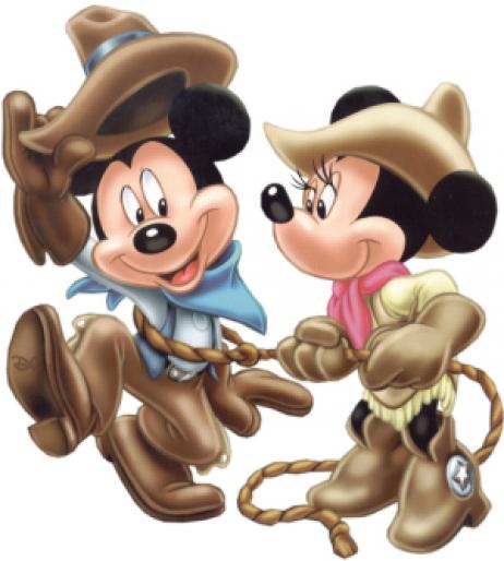 cowboy-mickey-minnie - imagini