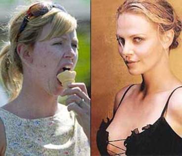 Charlize-Theron - vedete nemachiate