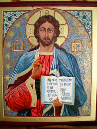 Iisus%20Hristos%20pantocrator-icoana%20pe%20lemn - Iisus Hristos