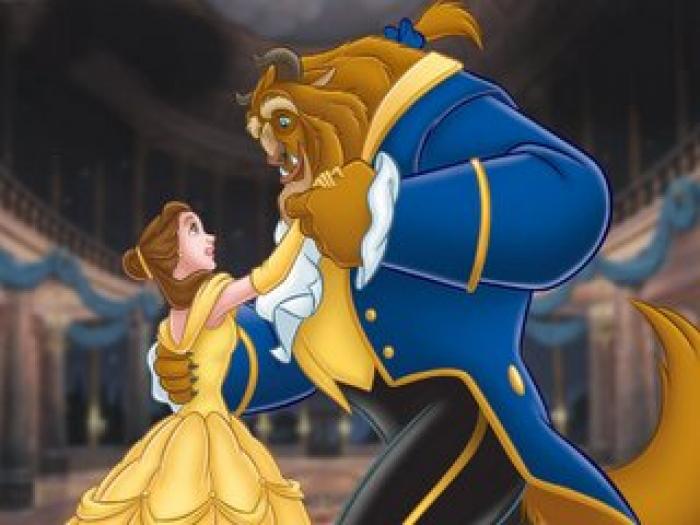 15. Belle with Beast dancing close