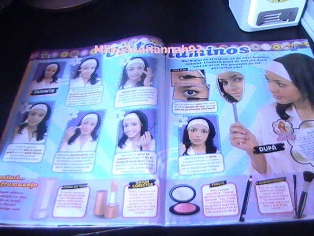 revista  hm  pagina 6 - lucrurile mele cu hannah montana si miley