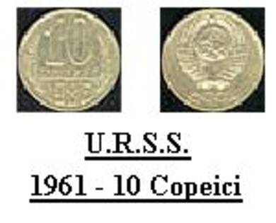 urss - 1961 - 10 copeica - banii