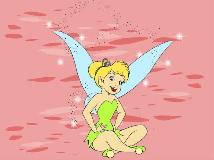 Pink Tinkerbell - Pentru ThePrincessAndTheFrog