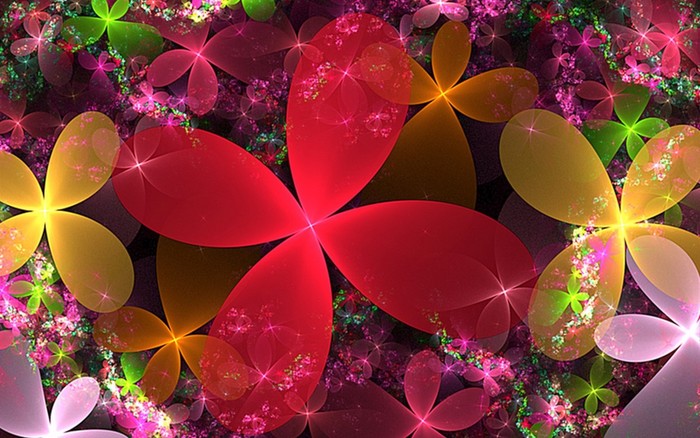 3dflowers - Vibrant Colors Wallpapers