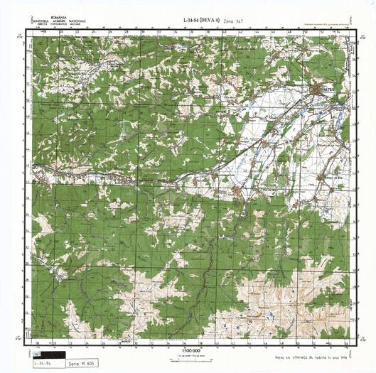 L-34-94 - Harta militara detaliata a Romaniei