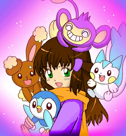 Dawn si cei patru pokemoni - pokemon