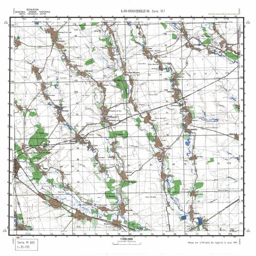 L-35-135 - Harta militara detaliata a Romaniei