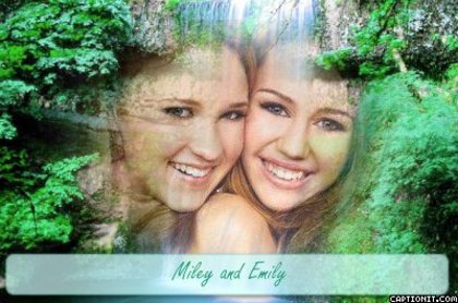 Miley and Emily - Miley Cyrus and Emily Osment