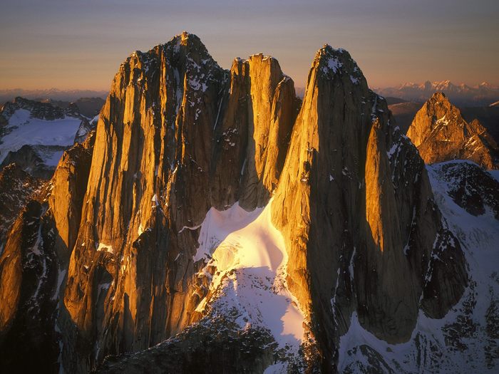Howser Spires at Sunset, Bugaboo Glacier, British Columbia, Canada