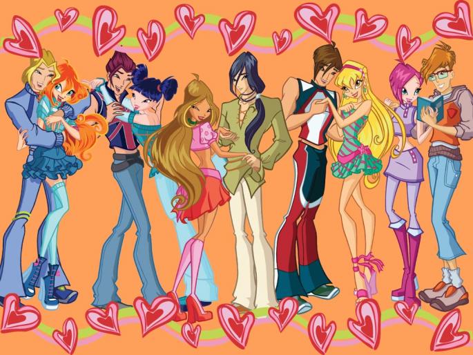 fetele de la winx  si iubiteii - Clubul winx